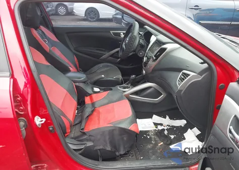 2013 Hyundai Veloster Base W/Black из США, поврежденный, VIN KMHTC6AD5DU093486